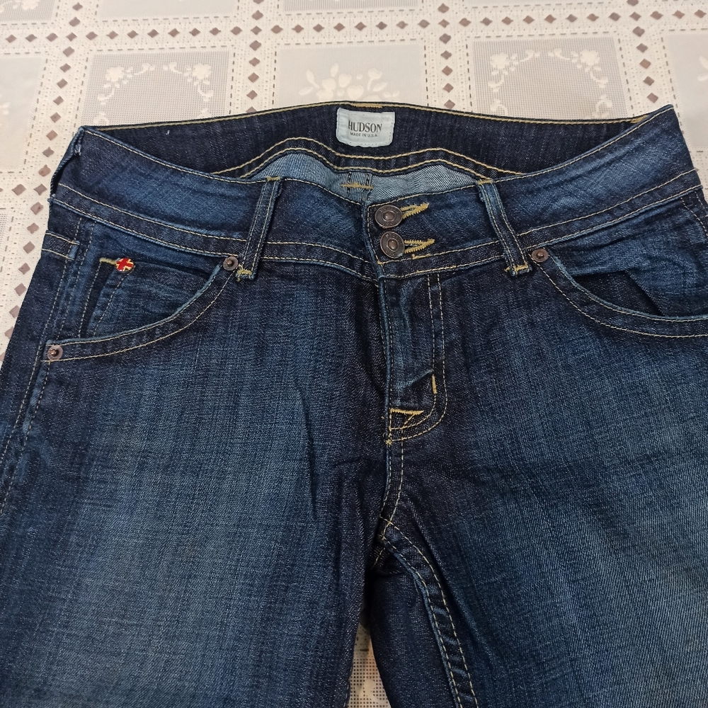Hudson Women's Bootcut Blue Jeans . Size 28 Made In USA - Picture 7 of 16
